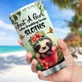 thumbnail image 4 of KOIXA Sloth Coffee Travel Tumbler Stainless Steel Just A Girl Who Loves Sloths Cup With Lid Animal Print Mugs For Women Cute Sloth Things For Girls Christmas Gift Birthday Present Tumbler 04I, 4 of 7