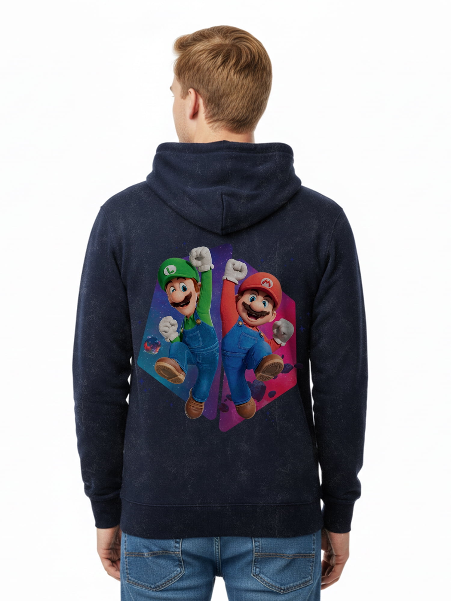 Super Mario Galaxy, Men's & Big Men's Graphic Hoodie, Here We Go! Sizes S-3XL
