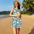 thumbnail image 3 of Disketp Farm Birds para Vestido sin Mangas para Mujeres, Vestidos de Verano para Mujeres, Casual y Holgado para la Playa, 3 of 7