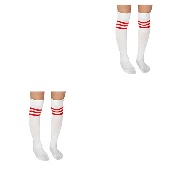 Qarigey 1 par de calcetines de fútbol Hasta la rodilla Calcetín de fútbol de verano Mantener caliente Clima frío Protección del tobillo Deportes Type2 NO2 Qarigey CBP215305