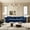 Blue, variant on Eyisean 89" King Size Velvet Couch with Ottoman, Tufted Design, 3-in-1 Convertible Pull Out Chesterfield Sleeper Sofa Bed , Queen Sleeper Couch for Small Spaces Apartments, Guest Rooms, Living Room