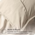 thumbnail image 4 of Bare Home Pillow Sham Set - Premium 1800 Collection - Double Brushed - Euro, Sand, 4 of 7