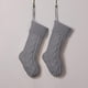 thumbnail image 4 of Adornos navideños, medias, sacos, decoración, calcetines navideños, regalo, tejido, paquete de medias, calcetines, regalos navideños, mezcla de algodón, gris, 4 of 4