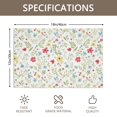thumbnail image 3 of Placemat, Pioneer Flower Floral Print Pattern Place Mats Table Mat Set Of 2, PVC Washable Placemats for Party Kitchen Dining Decoration, 18x12 Inch, Fade Resistant, 3 of 6