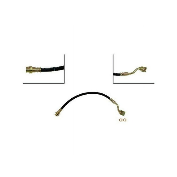Rear Left Brake Hose - Compatible with 1999 - 2006 Chevy Silverado 1500 2000 2001 2002 2003 2004 2005