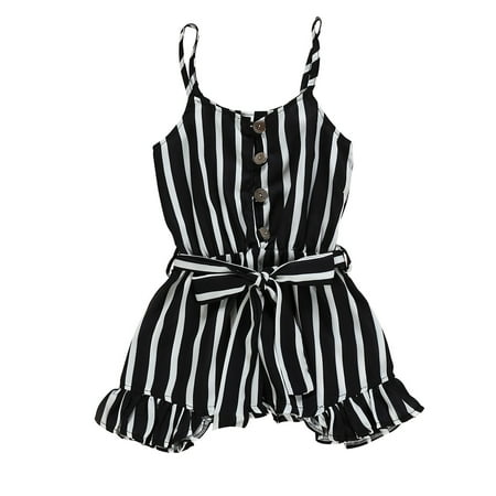 

Back to School Savings Clearance Zpanxa Toddler Kids Baby Girls Rompers Summer Leisure Bow-Knot Suspender One Piece Jumpsuit Baby Onesies Bodysuit Black 3-4 Years