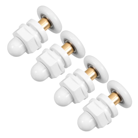 4pcs Replacement Shower Door Wheels For Bathroom Sliding Glass Doors Shower Door Hardware Kit For Smooth Operation Ideal For Shower Sliding Door Parts