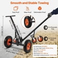 thumbnail image 5 of 1200 lbs Trailer Dolly, Heavy Duty Carbon Steel Trailer Mover with 2" Ball and 15.2" Pneumatic Tires for RV Trailers, 5 of 5