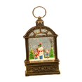 thumbnail image 3 of simhoa Christmas Lantern with Snow Globe Home Decoration Retro Design Illuminated Water Snowman, 3 of 8