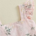 thumbnail image 5 of Toddler Girl Boho Outfit Ruffle Layer Sleeveless Top Floral Print Shorts Summer Casual Set 6-12 Months, 5 of 8