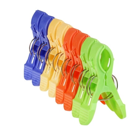 NUOLUX 16 Pcs Tarp Clips Outdoor Light Hook for Camping Tent Canvas Snaps