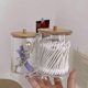 thumbnail image 5 of 2 Pack 2 in 1 Acrylic Cotton Swab Holder Clear Cotton Swab with Lid for Cotton, 5 of 5