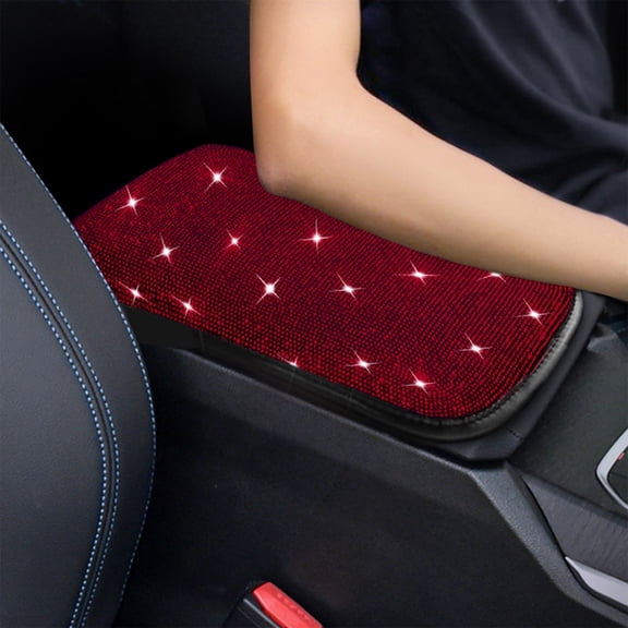 Cebalnir Car Inlaid Armrest Box Cushion Protective Cover With Flashing Hand Support Pad For Interior Of The Vehicle