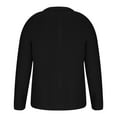 thumbnail image 6 of RYDCOT Men's Thickened Solid Color Knitted Sweater Fall and Winter Lapel Collar Single-Breasted Warm Cardigan Jacket Black, 6 of 6