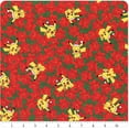 thumbnail image 2 of 44 x 36 Pikachu's Holiday by Pokemon Pikachu Poinsettias Christmas Fabric Robert Kaufman 100% Cotton, 2 of 2