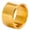 gold-color, variant on Men Women 12 mm Wide Stainless Steel Ring Big Cool Band Matte Finish Flat Top Comfort Fit