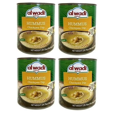 Al Wadi Chickpea Hummus Dip Four Cans 29.75 oz