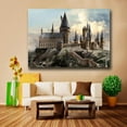thumbnail image 6 of Akania Harry Potter Hogwarts Castle Poster Mural Artwork Canvas Painting Poster Wall Art Room Decor Wrapped Framed 14x11 Inch, 6 of 6
