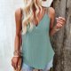 thumbnail image 3 of Blusa Mangas Largas Top Mujer Camisola con ojales Dobladillo fluido Sin mangas Camisas de verano Kuymtek Verde T S para Mujer, 3 of 8