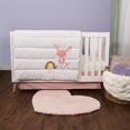 thumbnail image 1 of George Baby Pink 3-Piece Crib Set, Forest Friends, 1 of 9