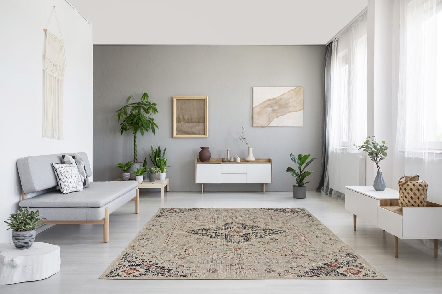 Great Zero Rollins Ivory & Navy 8' x 10' Area Rug