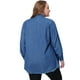 thumbnail image 4 of Camisas de talgrande pamujer Camide mezclilcon botones de cambray Azul Marino 4X, 4 of 5
