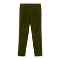 thumbnail image 5 of Timoontee Mens Dress Pants Comfy Corduroy Trousers Daily Casual Business Pants Regular Fit Suit Pants Straight Leg Pants Green 29, 5 of 5