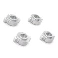 thumbnail image 2 of Adaptador de Cambio de Enlace de Metal de 8 Piezas para Mosquito RC Car ZERO-Z MINI-Z MR-03 Cambio de Cubo de Rueda una , Plateado, 2 of 2