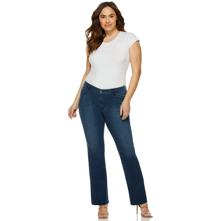 Sofia Jeans Women's Plus Size Marisol Bootcut Mid-Rise Jeans 