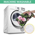 thumbnail image 6 of Pioneer Flower Floral Print Pattern Square Tablecloth,Waterproof Square Table Cover,Wipeable Spillproof Washable Table Cover for Home Kitchen Party Decor 60"x60"(152x152cm), 6 of 6
