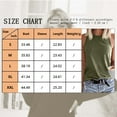 thumbnail image 3 of TEMOFON Summer Tanks for Women Tops Casual Sleeveless Crew Neck Tee Going Out Tank Tops Fashion Loose Fit Solid Color Green Size XL, 3 of 5