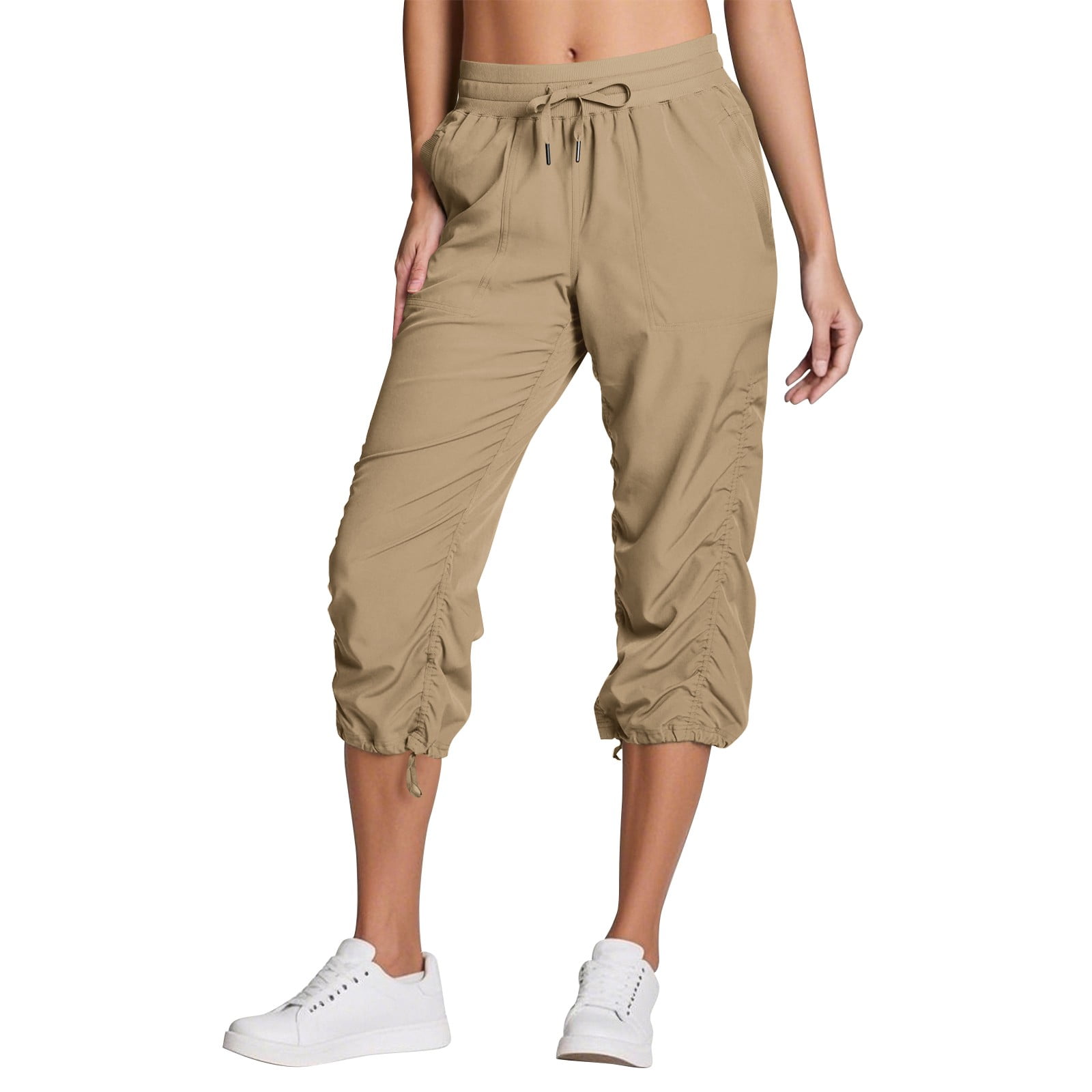 パンツ nuit.drawstring cropped cargo Cropped Cargo Drawstring Pant in Putty – SVRN