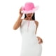 thumbnail image 4 of Sunloudy Sombrero de vaquera rosa con boa de plumas ? Sombrero de vaquero de tamaño adulto con plumas para despedida de soltera, fiesta de disfraces, juego para mujeres Sunloudy  Annecy, 4 of 6