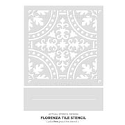 Florenza Tile Stencil - Large Size - 12x12 Tile