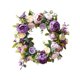 thumbnail image 2 of Coronas de peonías para puerta principal, corona de primavera/verano, flores artificiales de 15 pulgadas para Púrpura, 2 of 8