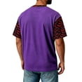 thumbnail image 7 of Fabrcox S-4XL Halloween Men T&nbsp;shirts Pumpkin Ghost Moon Mens T Shirts Graphic Fall Winter Festival Corduroy Raglan Men's Shirts Short Sleeve Purple XL, 7 of 7
