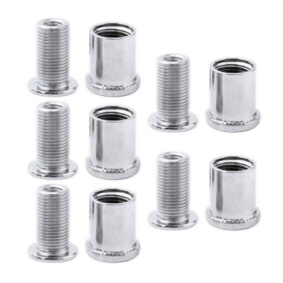 5pcs Steel Chainring Bolts Nuts Bicycles Crankset Bolt Spacer Chainring Screw Downhill Bike Accessories