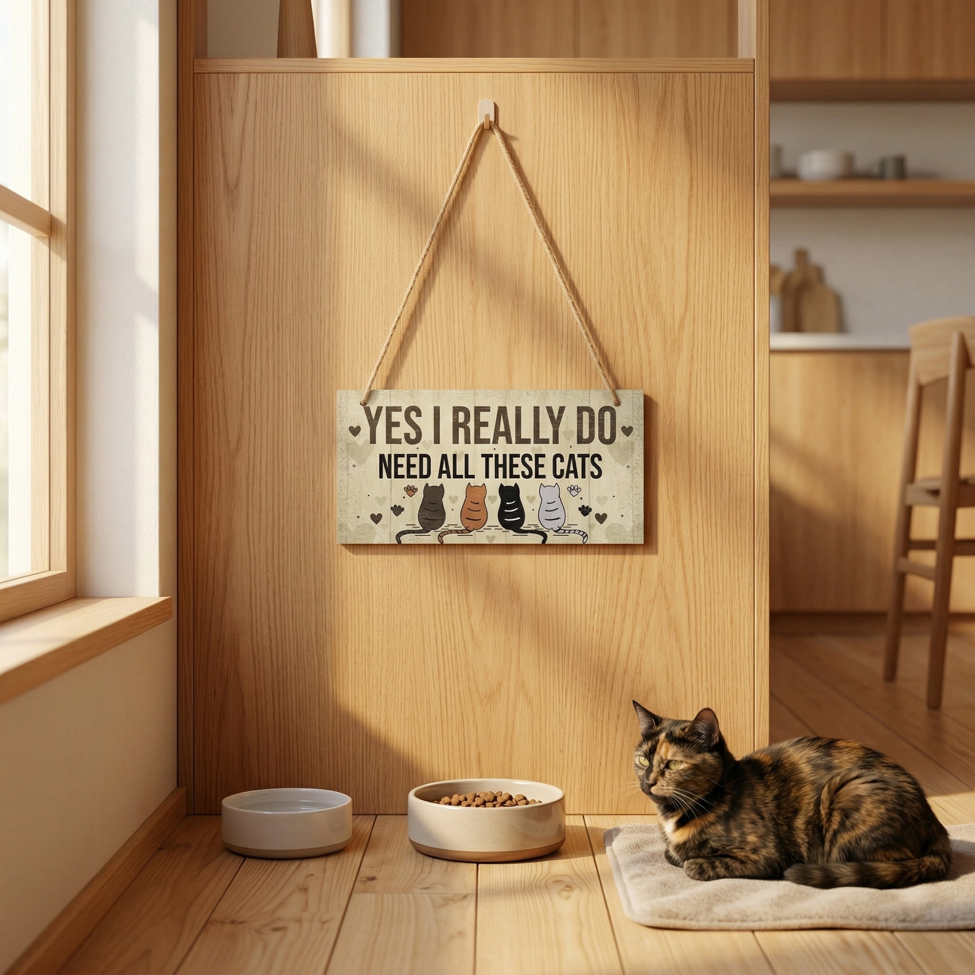 Unique Bargains Pet Sign Home Decor Decorative Wall Plaque Style A 3.9in