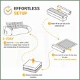 thumbnail image 5 of Beige Teddy Fabric 3-in-1 Foldable Sofa Bed - 78.7" Multi-Functional Sleeper for Living Room & Guest Room, 5 of 24