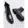 thumbnail image 3 of Men's Chelsea Boots Casual Boots, Comfortable British Style Winter Leather Boots, 3 of 4