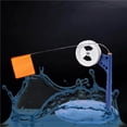 thumbnail image 2 of Greeniant Kit de pesca en hielo de invierno Bandera de pesca en hielo fácil de usar Placa de base redonda Aparejos de pesca portátiles ligeros con freno Pescar Greeniant OD006644-00, 2 of 6
