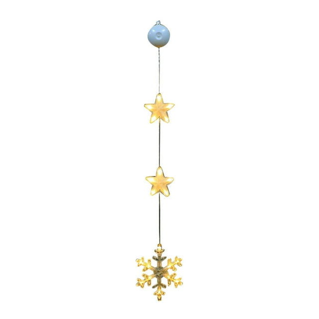 Christmas Decorations Santa Snowman Jingle Bells Christmas Tree Snowflake Angles Xmas Window Lights With Suction Cup Battery Operated Christmas Lights Warm Christmas Lights Battery Operated Outdoor