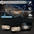 thumbnail image 4 of Fog Lights for 1999-2003 Ford F150 F-150/1999-2002 Ford Expedition (XL, XLT, Lariat Model Without STX ED), 2004 Ford F150 Heritage 1 Pair of Front Fog Lamp Replacement Clear Lens, 4 of 11
