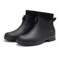 thumbnail image 4 of Botas de lluvia para hombre y mujer, botas de agua impermeables, botines antideslizantes, botas de lluvia con forro de piel, zapatos de trabajo para exteriores, 4 of 6