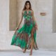 thumbnail image 2 of Vestidos de estilo bohemio para mujer Vestido de manga corta con estampado floral Fridja  qw4889, 2 of 9