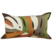 MoDRN Natural Boho Palm Leaf Oblong Decorative Throw Pillow, 24"x14", 1 Piece