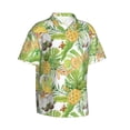 thumbnail image 2 of Haiem Gnome and Pineapple Printed Hawaiian Shirt for Men - Men’s Casual Beach Summer Shirts - Stretch Fabric with Modern Fit-Large, 2 of 9