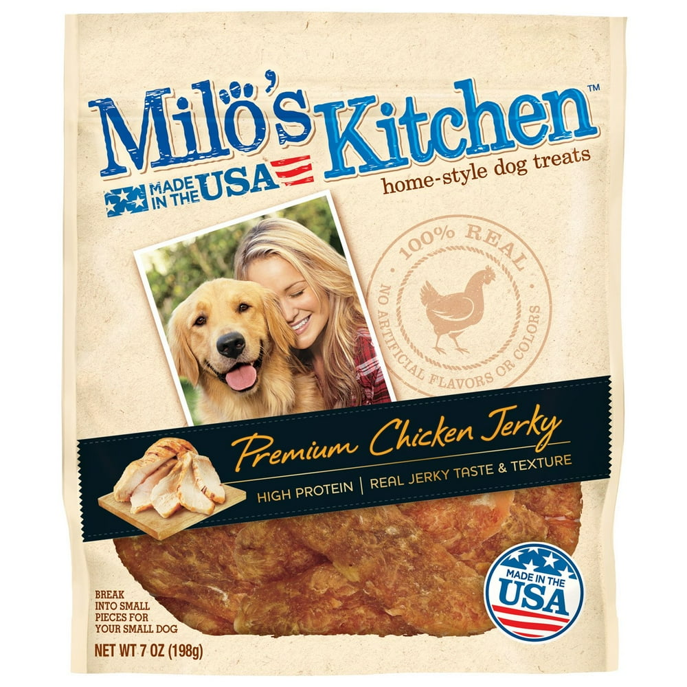 Milo's Kitchen Premium Chicken Jerky Dry Dog Treats , 7Ounce Walmart