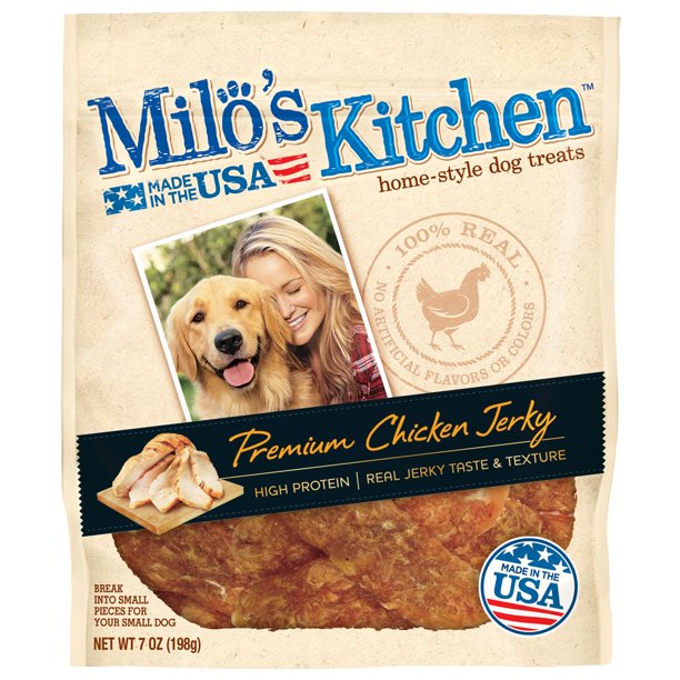 Milo S Kitchen Premium Chicken Jerky Dry Dog Treats 7 Ounce Walmart Com Walmart Com