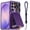 Purple, variant on Cyberland Wallet Case for Samsung Galaxy S25 Ultra 6.9" 2025, Card Holder 3-4 Slots, Slide Camera Cover, Kickstand, Wrist Strap Lanyard, Rugged Protective Cover